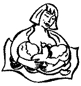 breastfeeding parent with twins in cross-cradle position