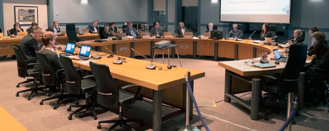 A picture of the board of health